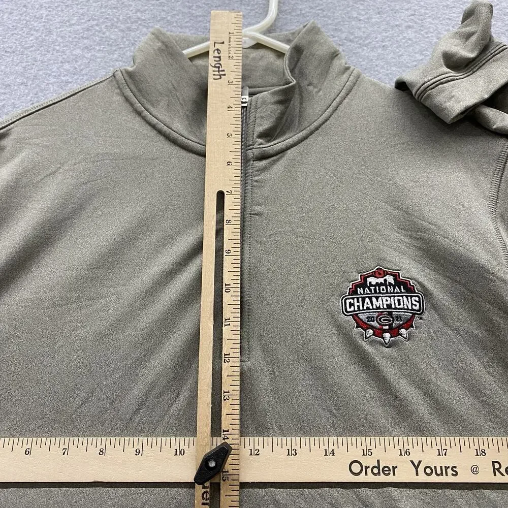 ONWARD RESERVE Georgia Bulldogs 1/4 Quarter Zip Performance Pullover Mens Large